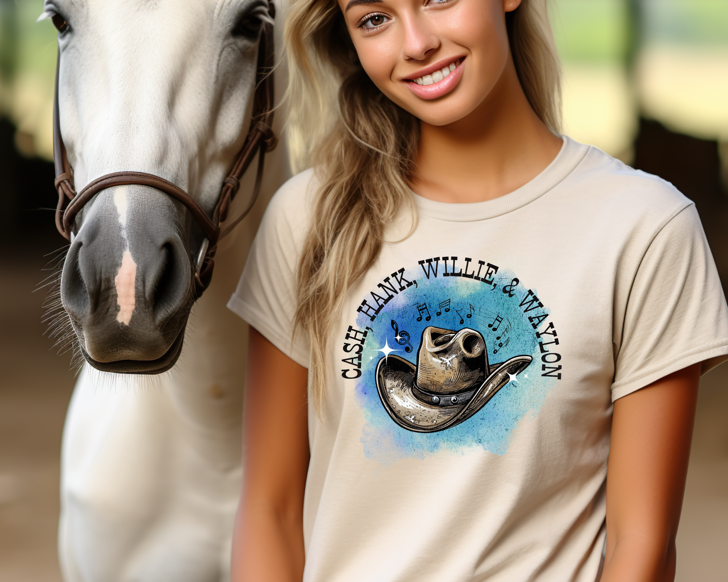 Cash, Hank, WIllie & Waylon DTF TRANSFER