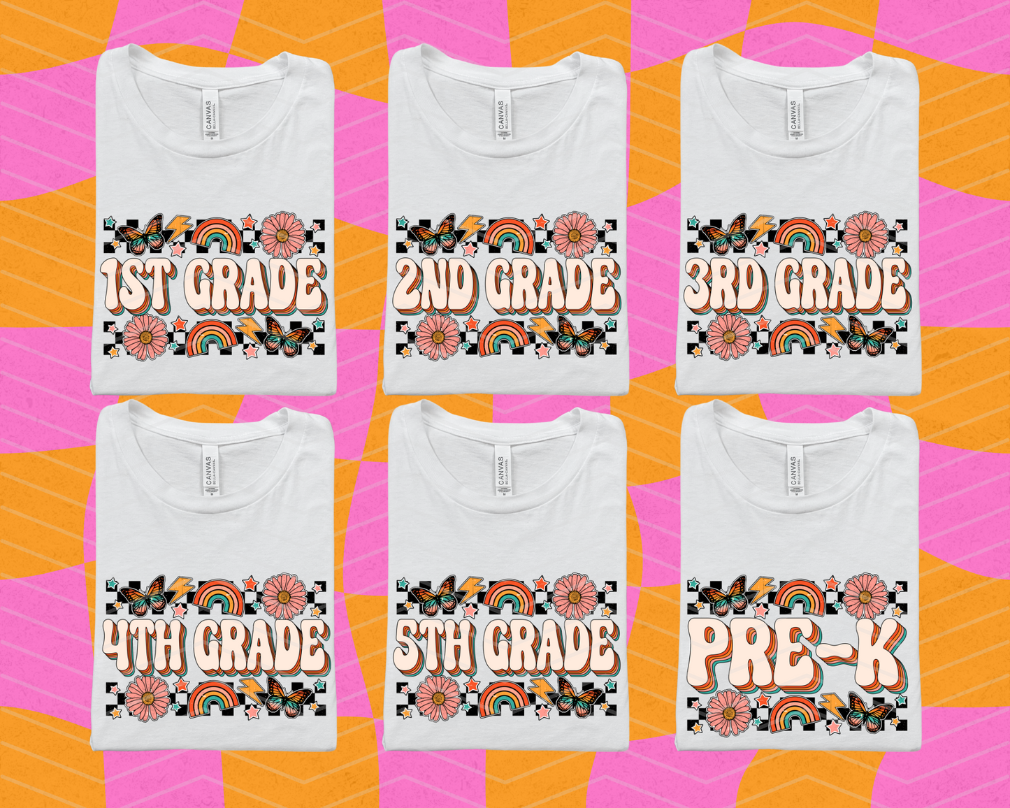 Checkered Butterfly Grades DTF TRANSFER