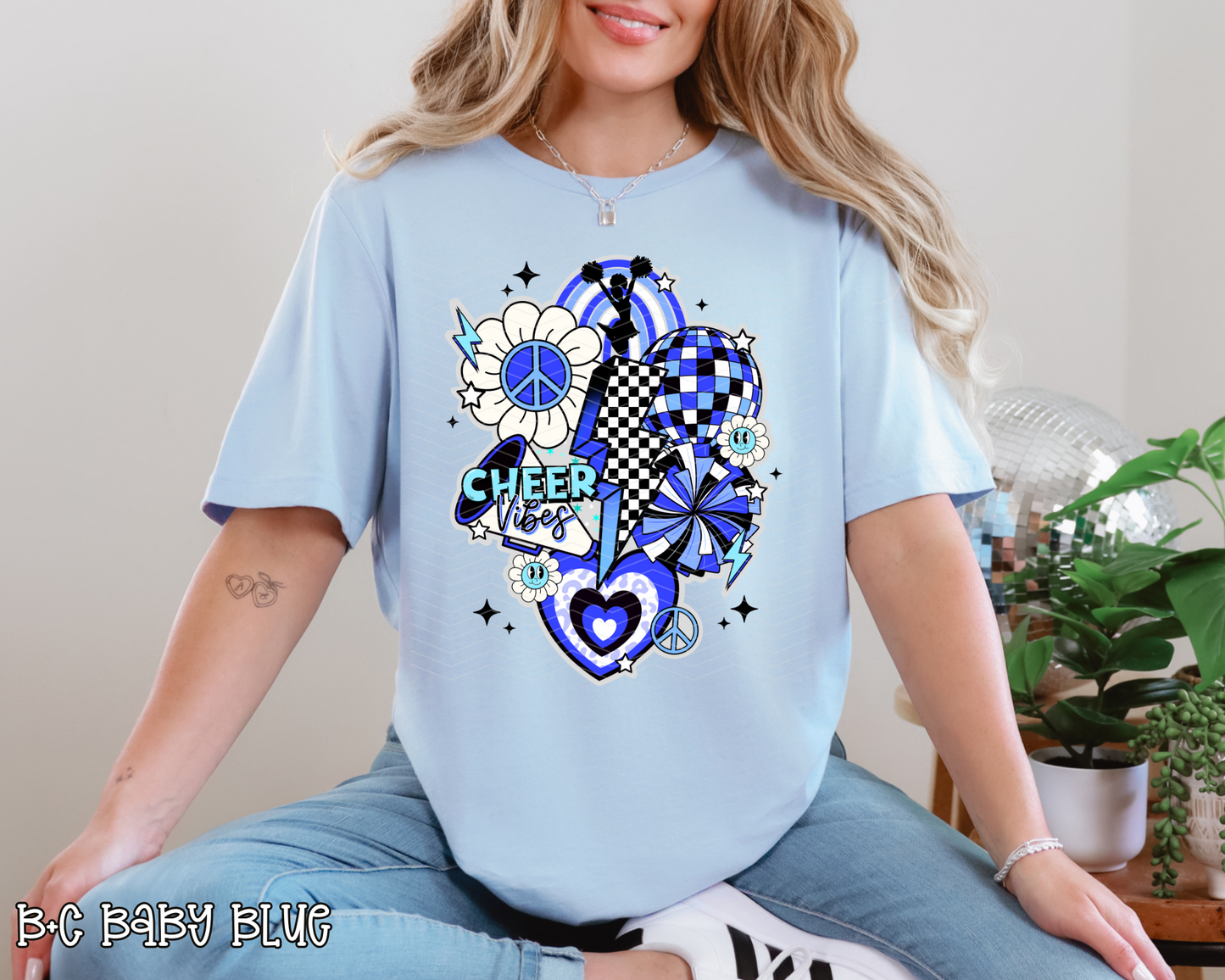 Cheer Collage Blue