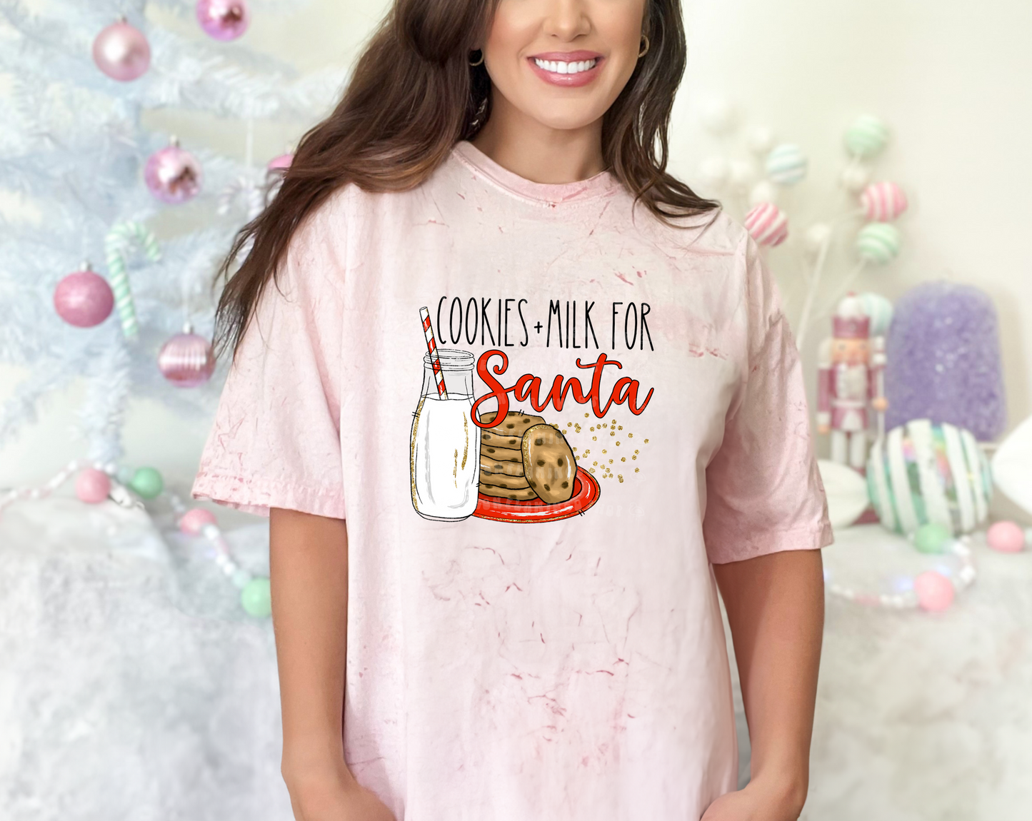 Cookies and Milk for Santa DTF TRANSFER