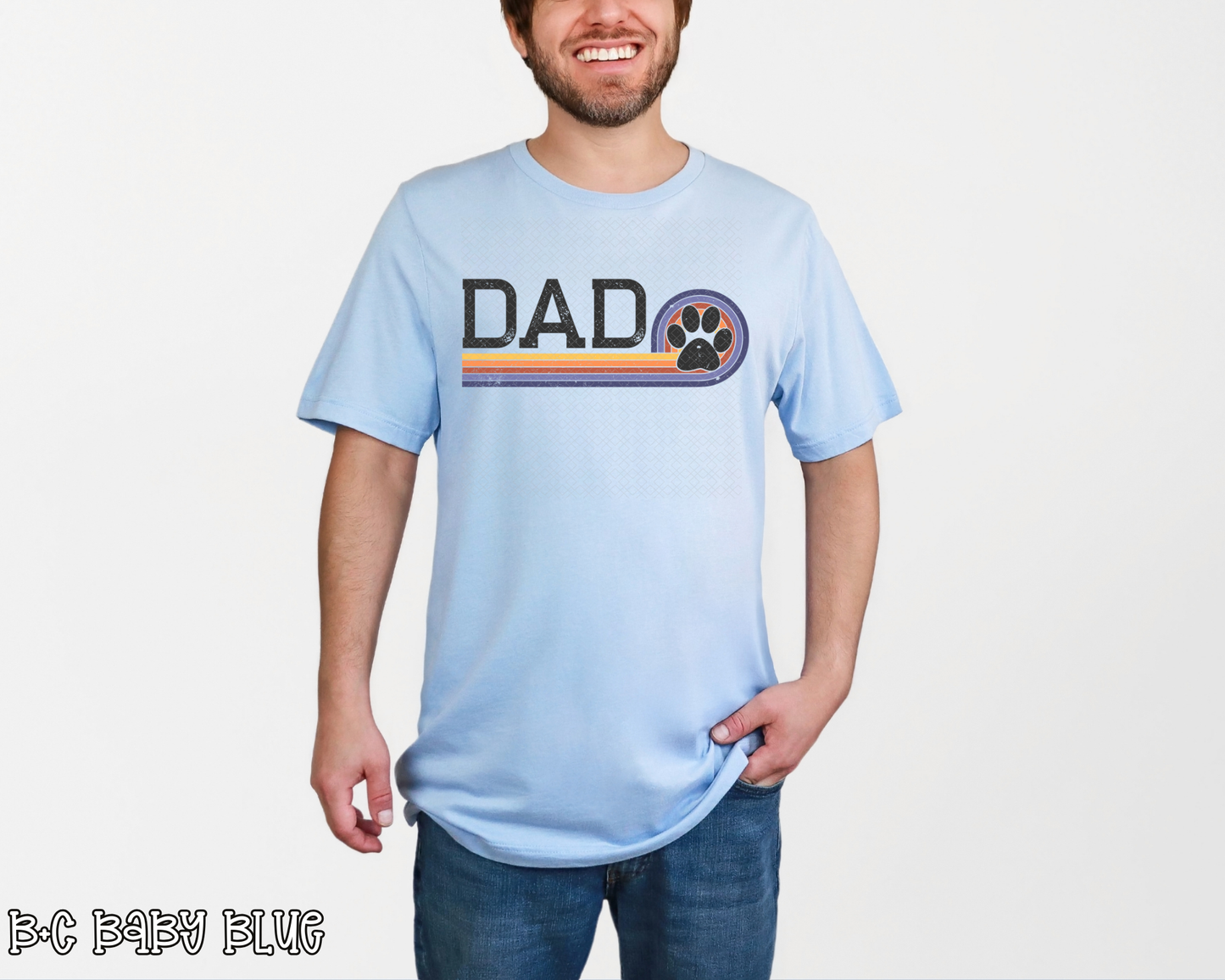 Dad Paw Print DTF TRANSFER