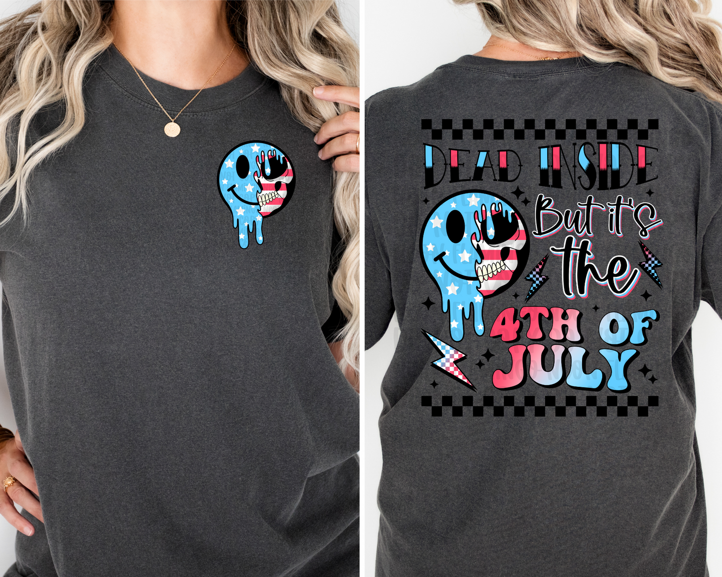 Dead Inside But It's The 4th of July DTF TRANSFER