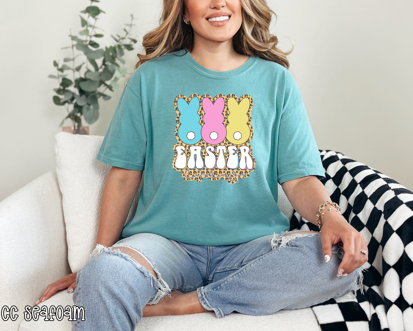 Easter Crew Pastel Leopard DTF TRANSFER