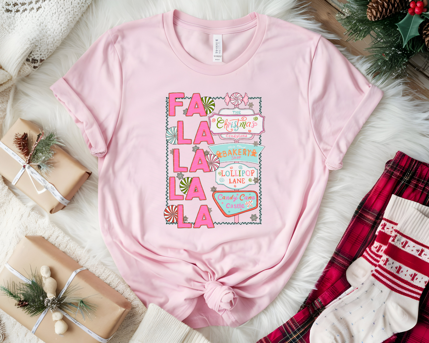 Fa La La La La Retro DTF TRANSFER