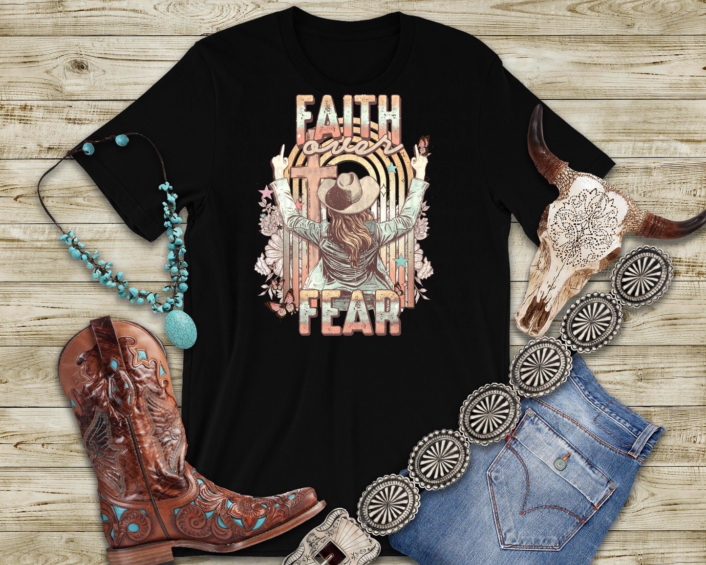 Faith Over Fear western