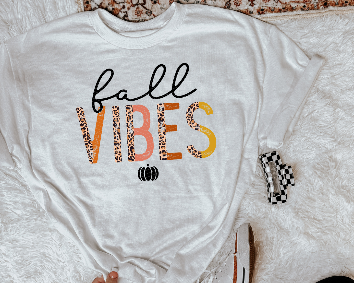 Fall Vibes Half Leopard DTF TRANSFER