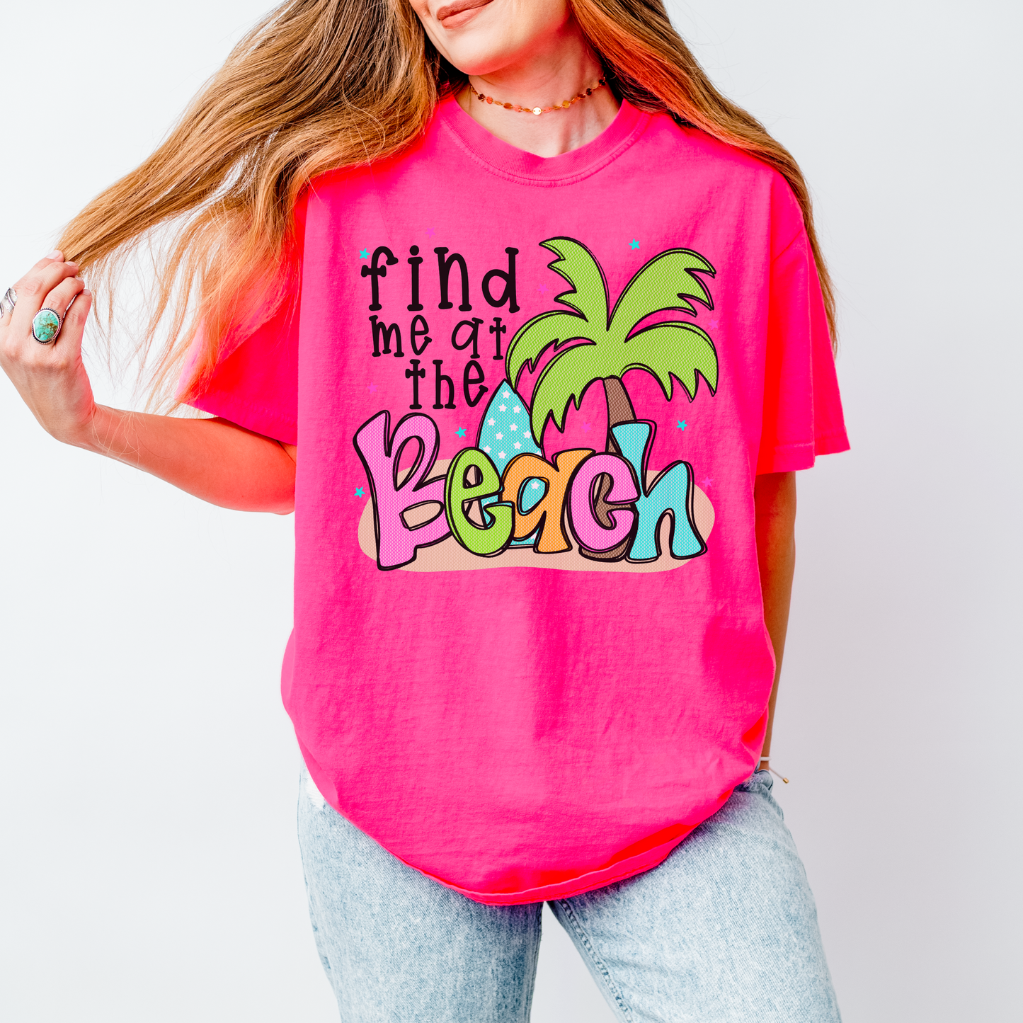 Find Me At The Beach DTF TRANSFER
