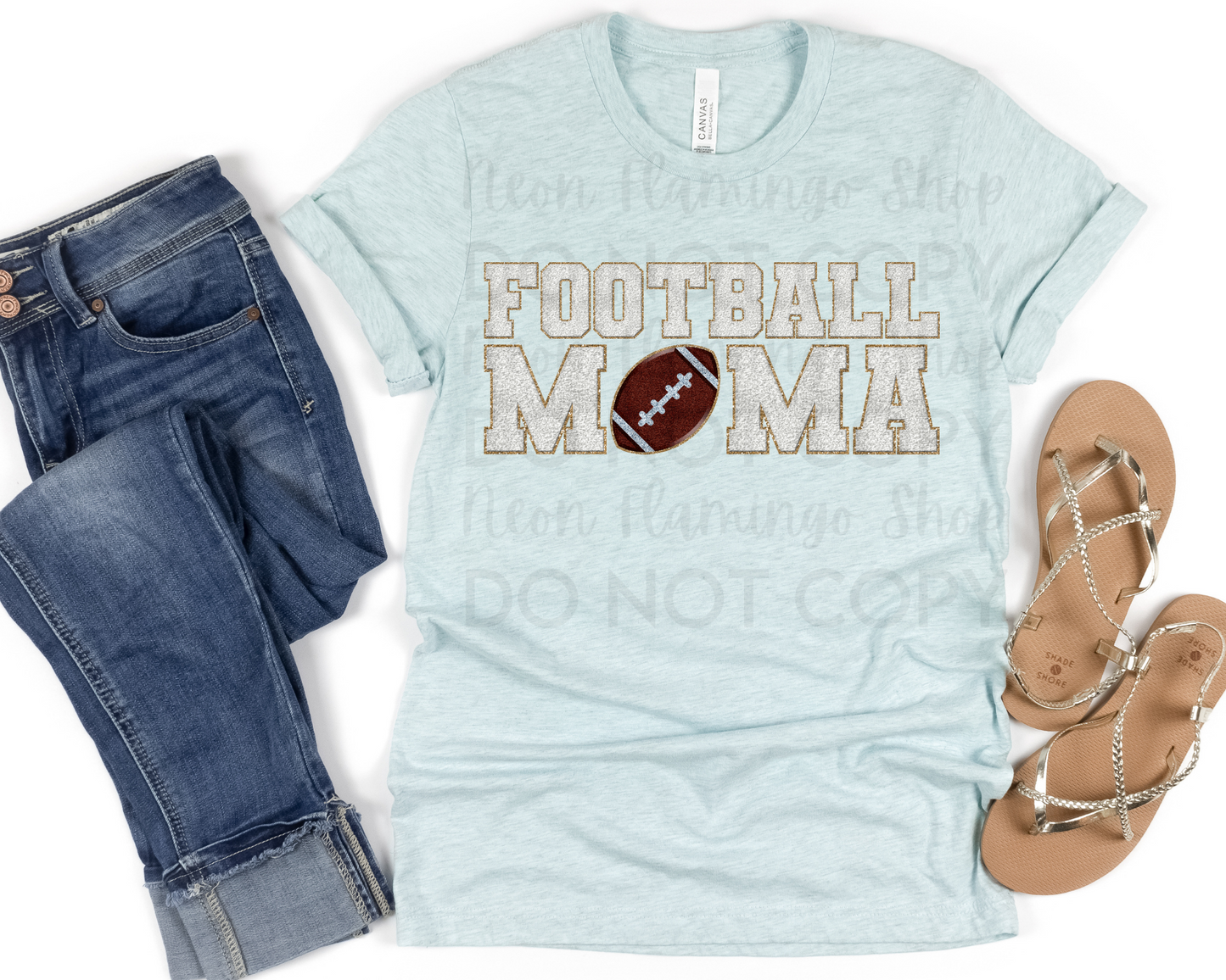 Football Mama faux patch