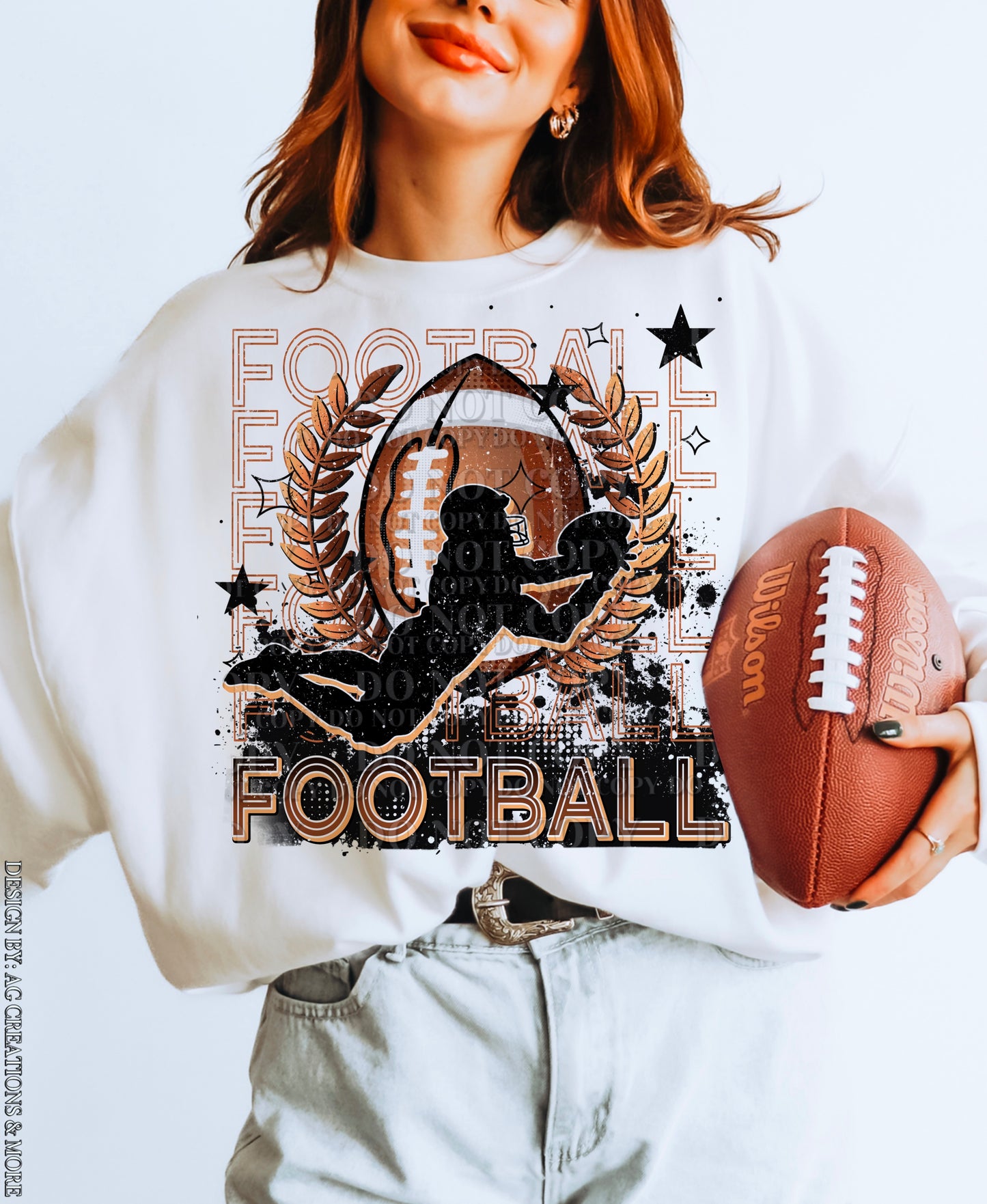 Football Neon Stacked
