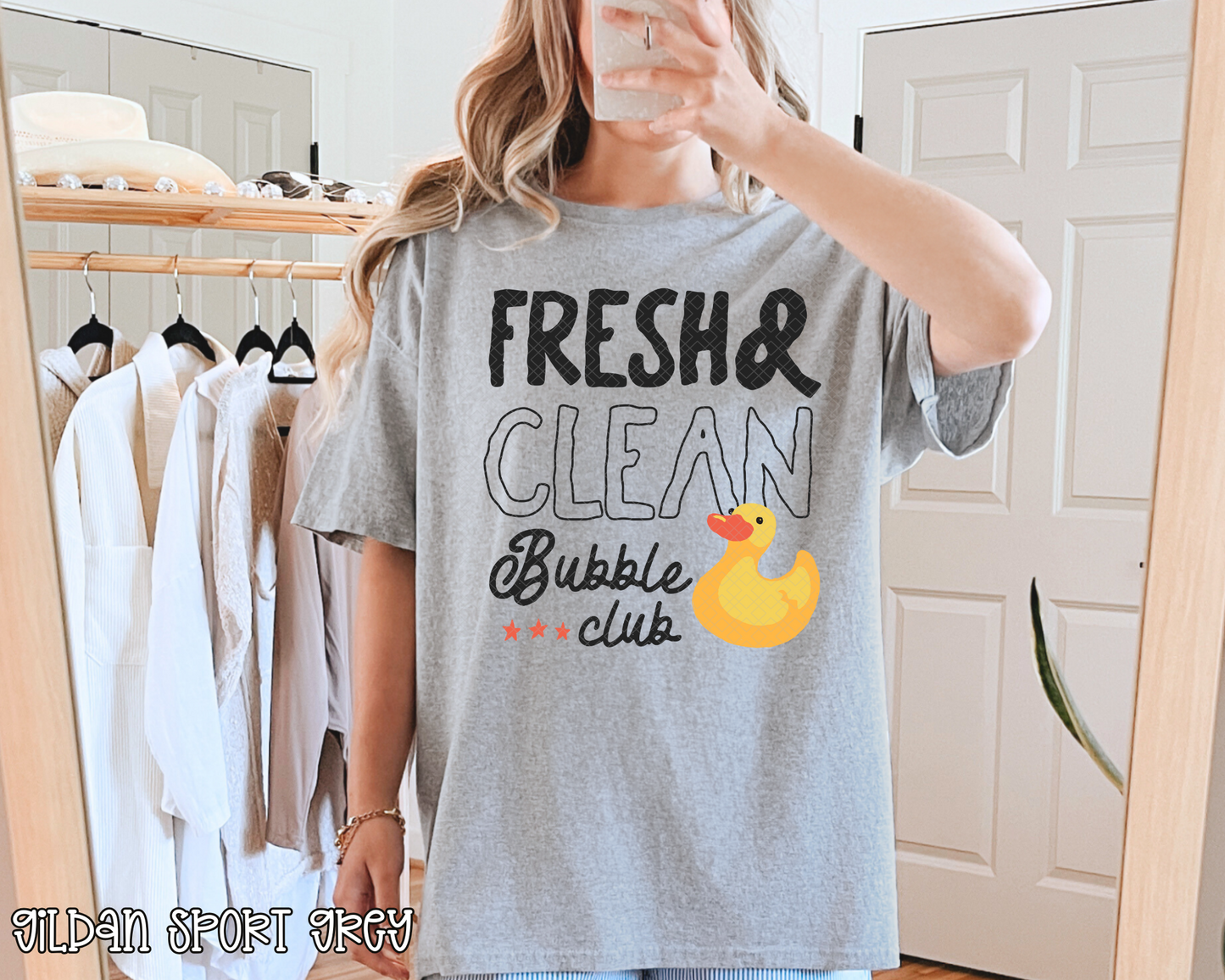 Fresh & Clean Bubble Club Hand Drawn Collection DTF TRANSFER
