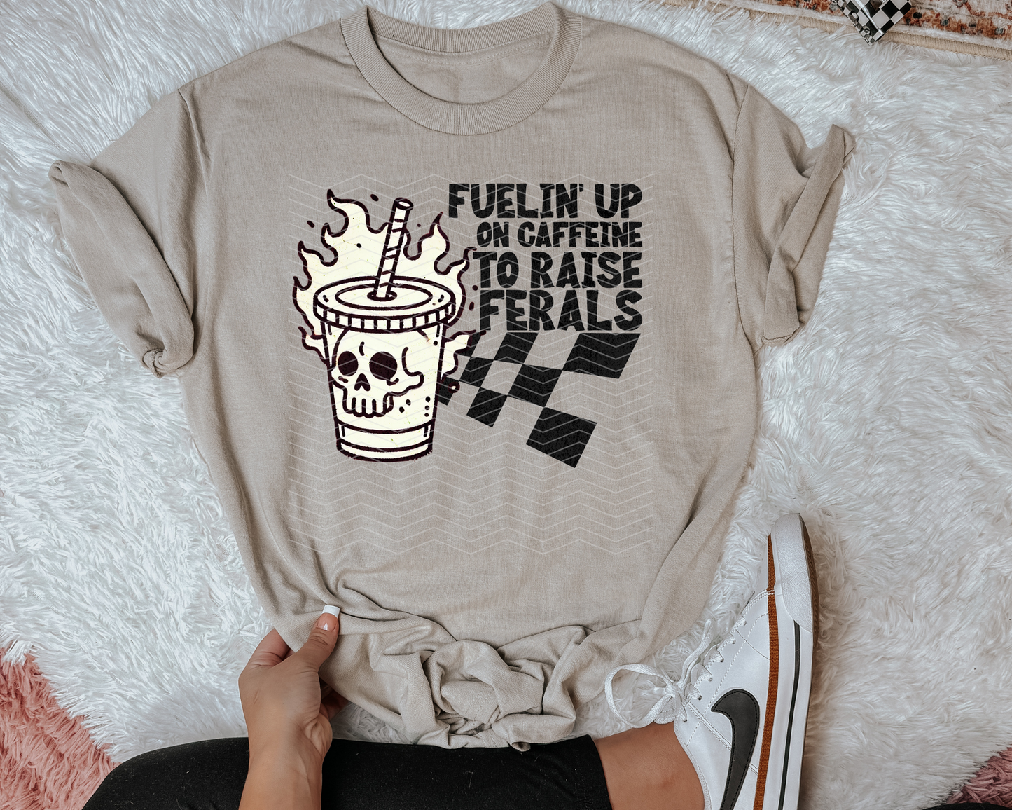 Fuelin Up On Caffeine To Raise Ferals Iced Coffee DTF TRANSFER