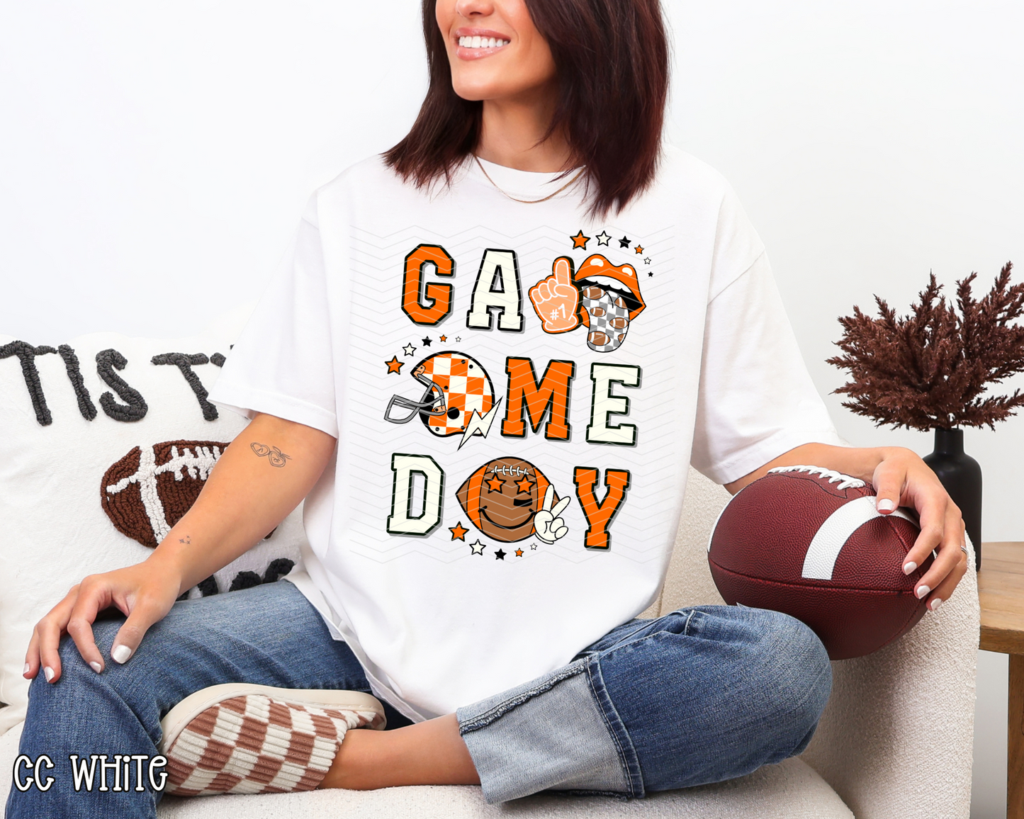 Game Day Stacked Collage | 6 Colors | DTF TRANSFER