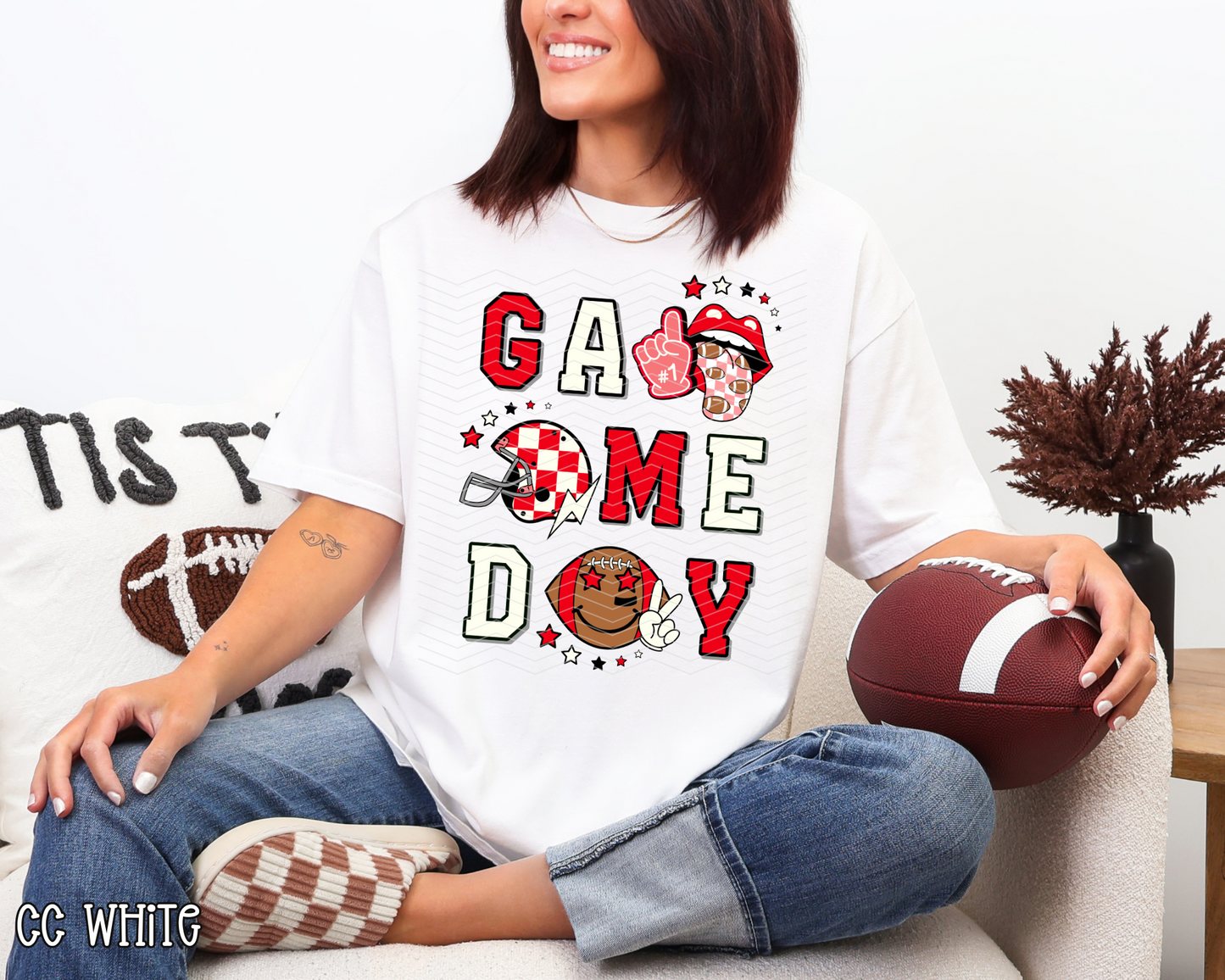 Game Day Stacked Collage | 6 Colors | DTF TRANSFER