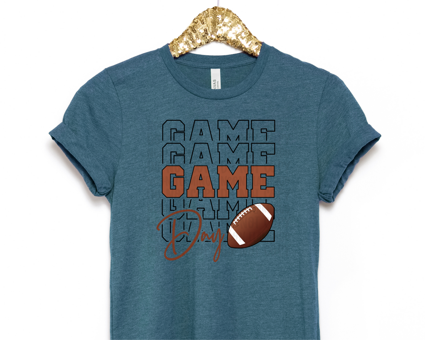 Game Day Stacked Football