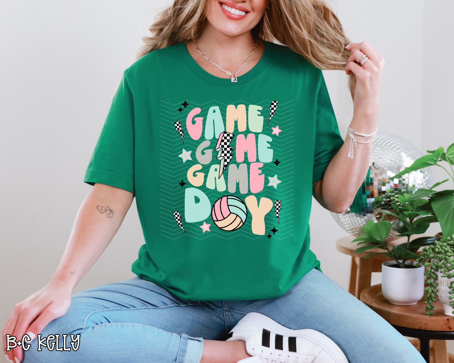 Game Day Volleyball | 2 Colors | DTF TRANSFER