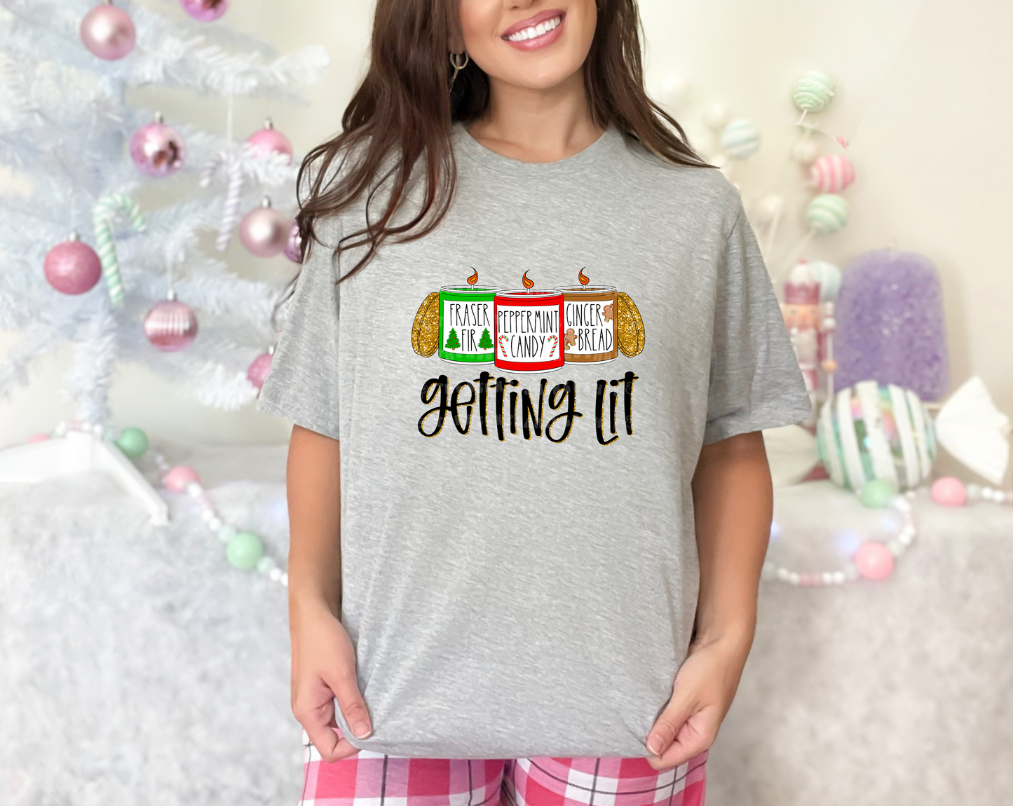 Getting Lit Christmas Candles DTF TRANSFER