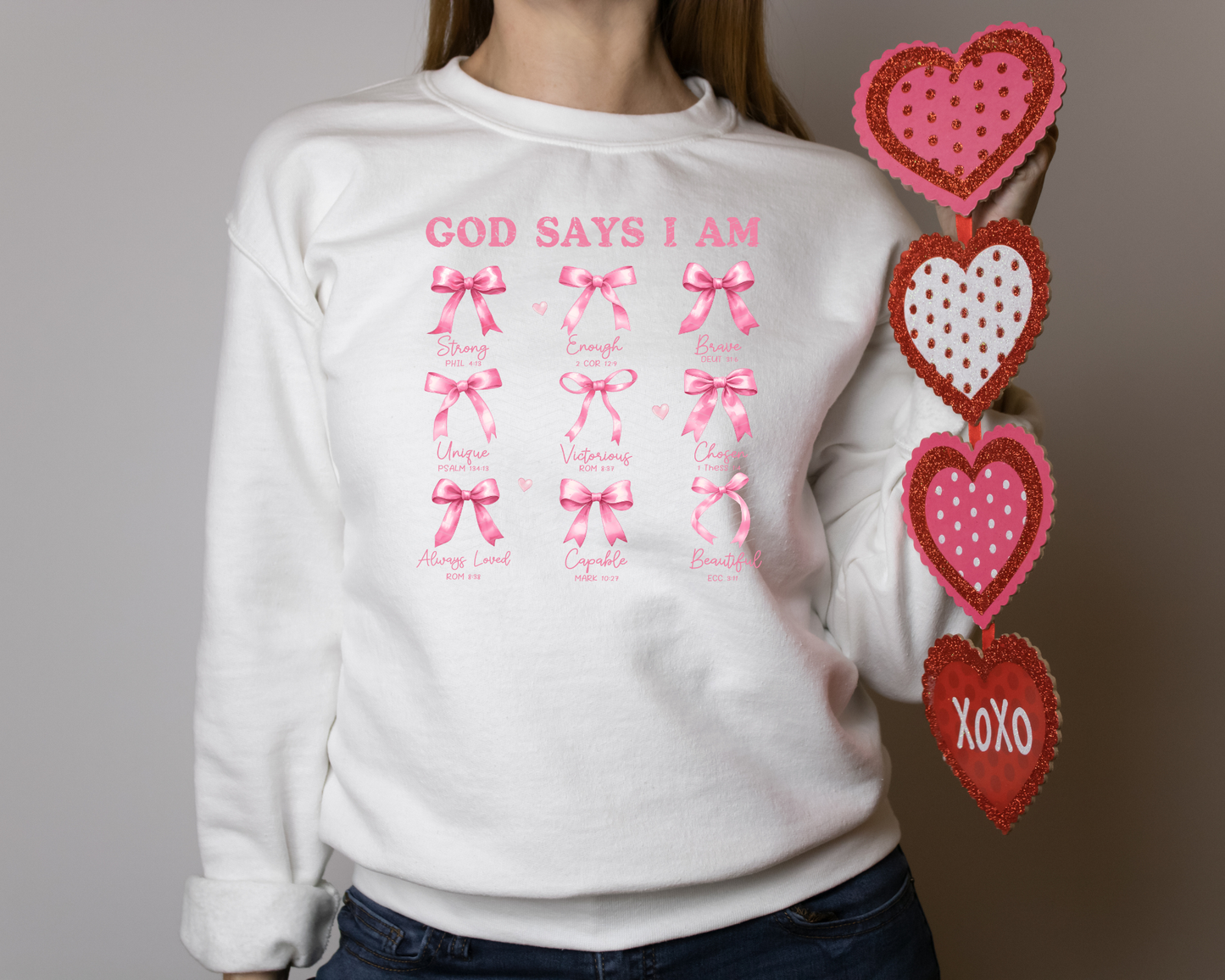 God Says I Am Bows DTF TRANSFER