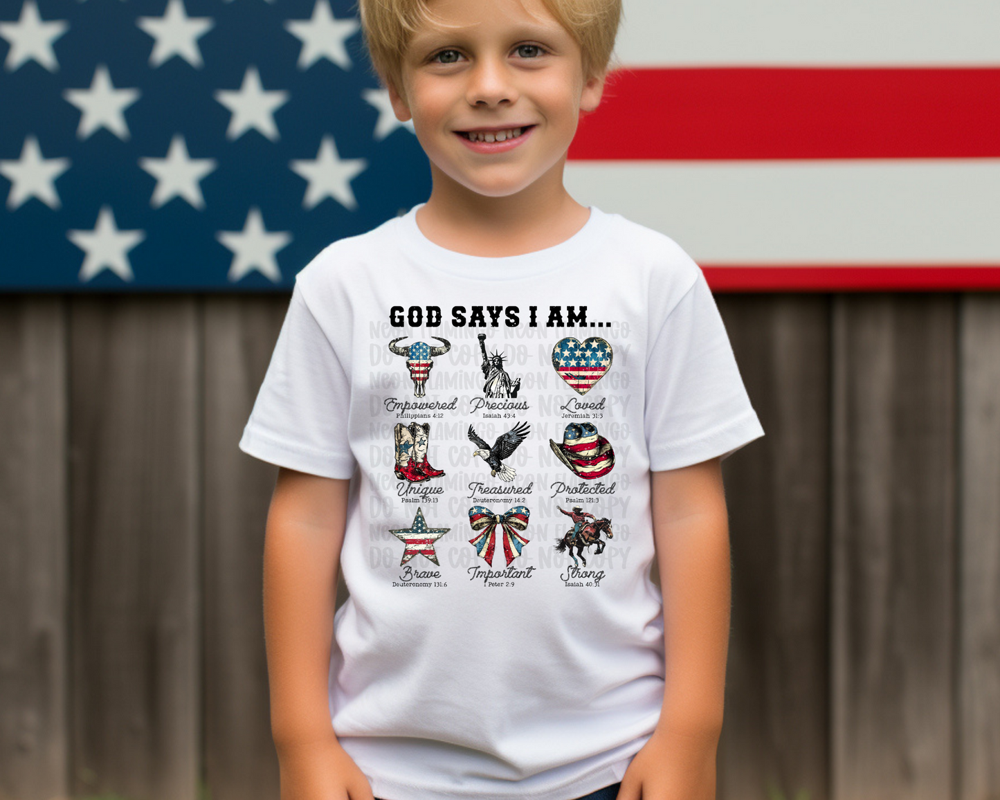 God Says I Am DTF TRANSFER