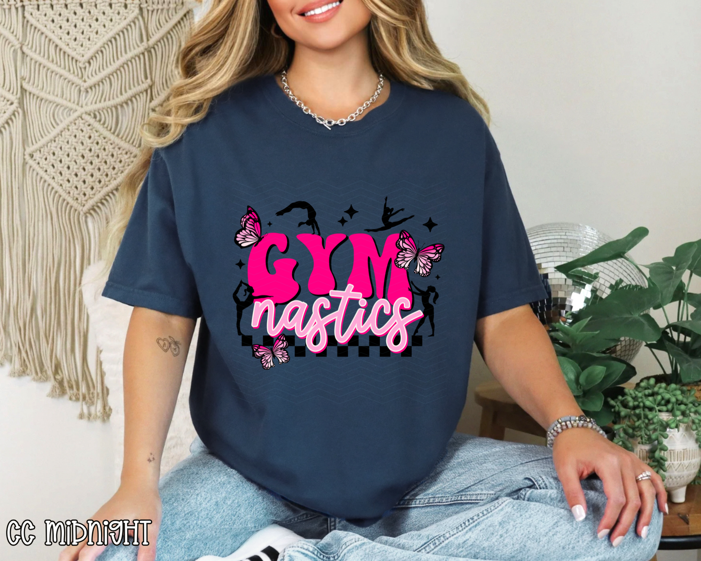 Gymnastics Checkered DTF TRANSFER