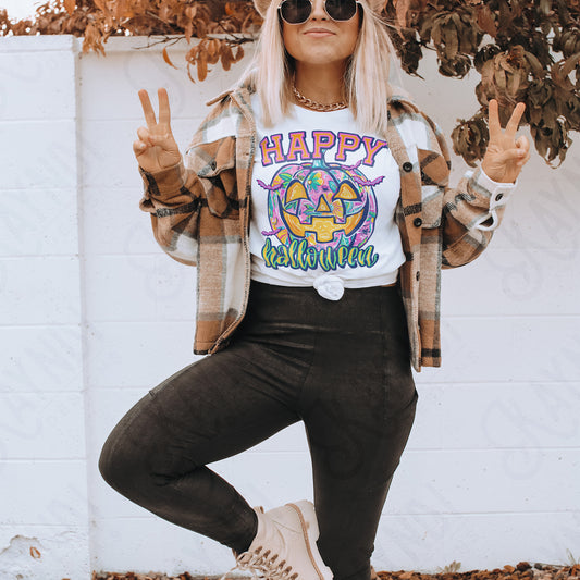 Happy Halloween Pumpkin Pink