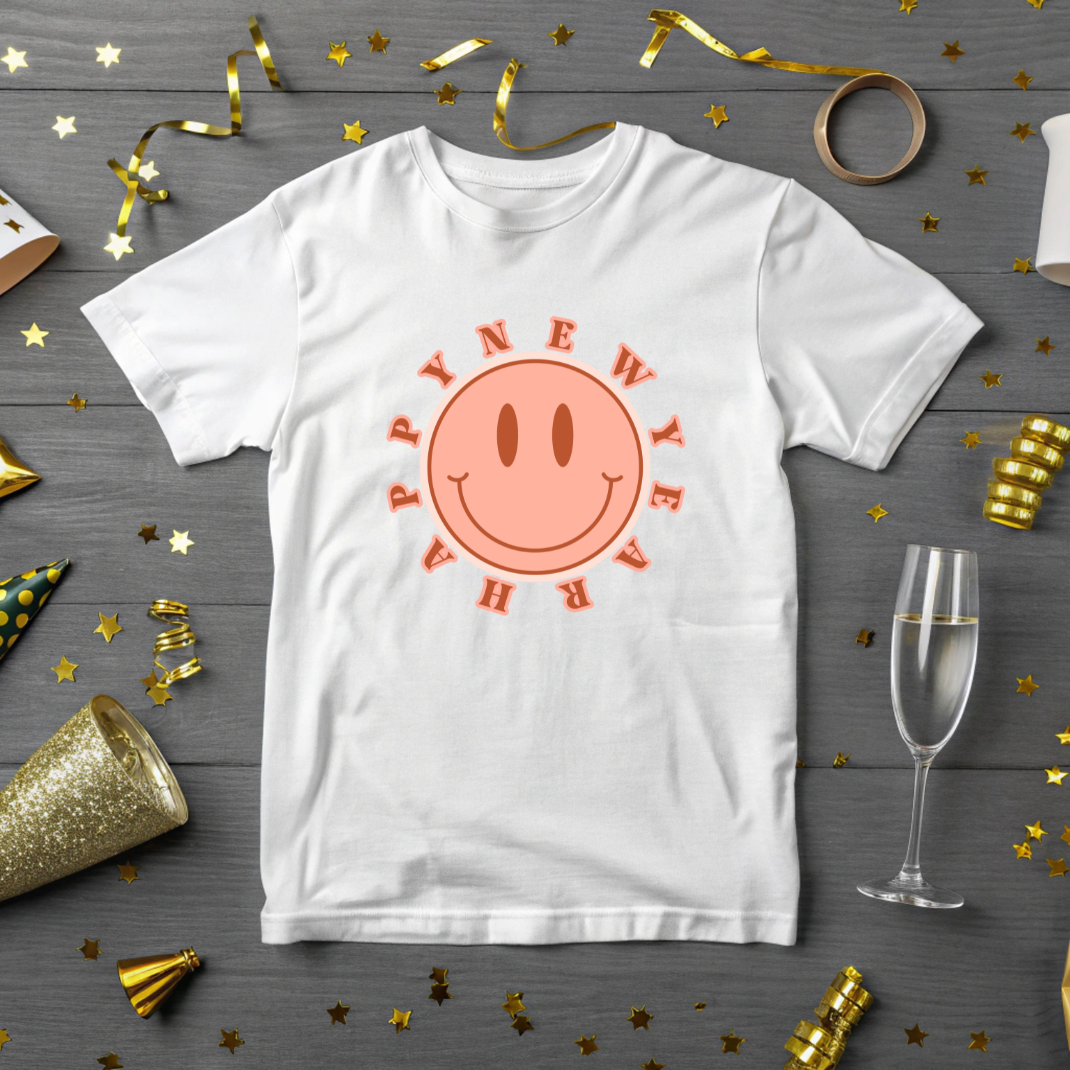Happy New Year Smile DTF TRANSFER