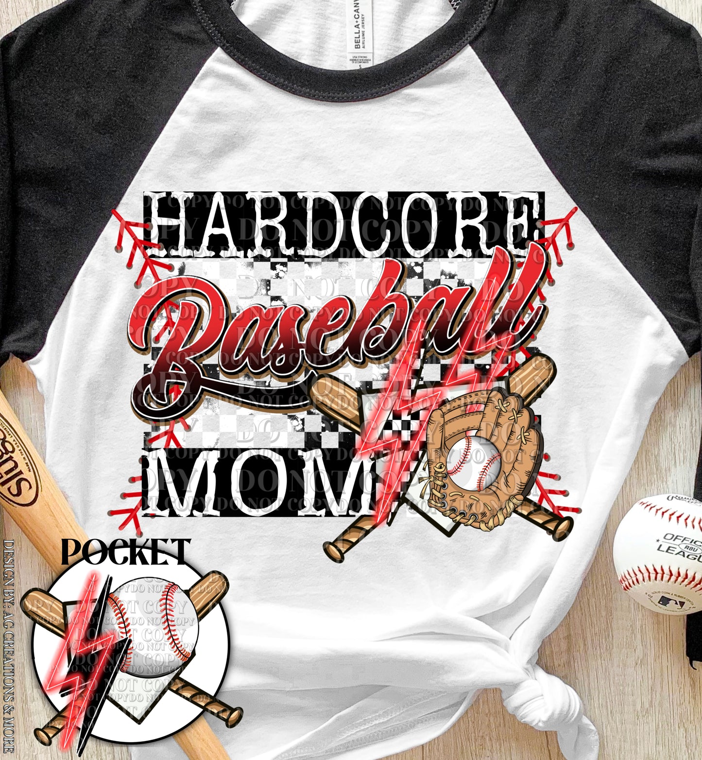 Hardcore Baseball Mom DTF TRANSFER