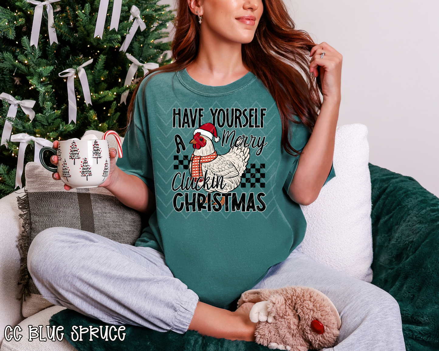 Have Yourself A Merry Cluckin Christmas DTF TRANSFER