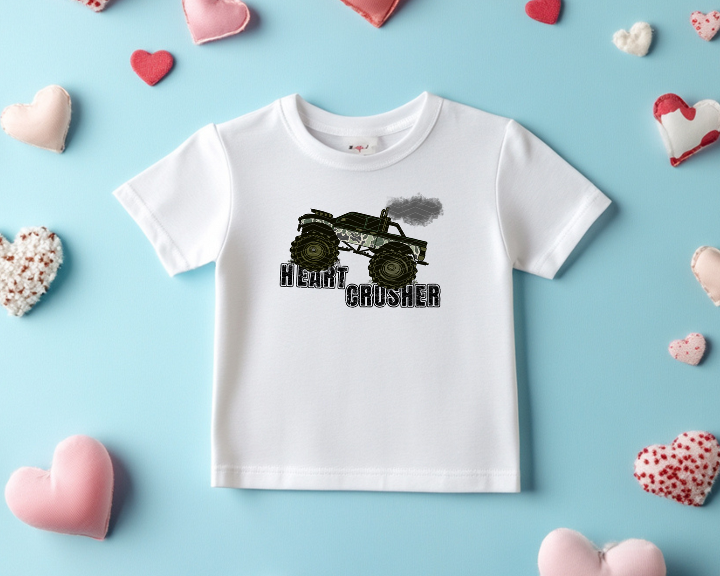 Heart Crusher Monster Truck DTF TRANSFER