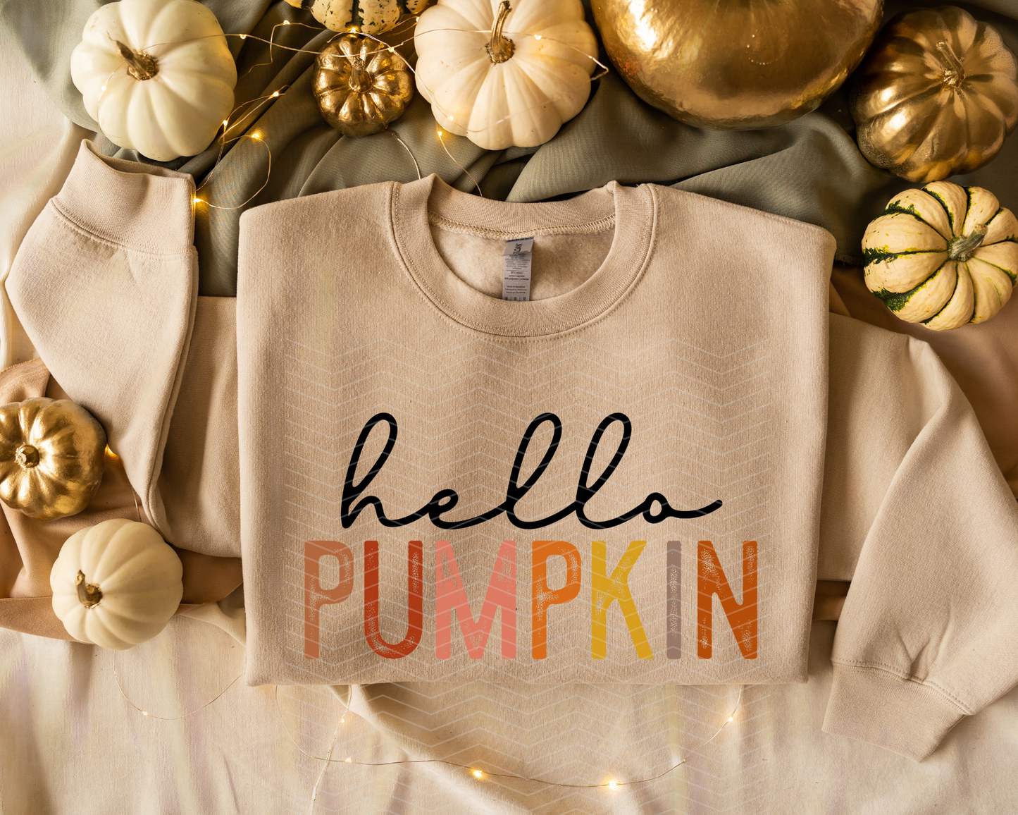 Hello Pumpkin Distressed DTF TRANSFER
