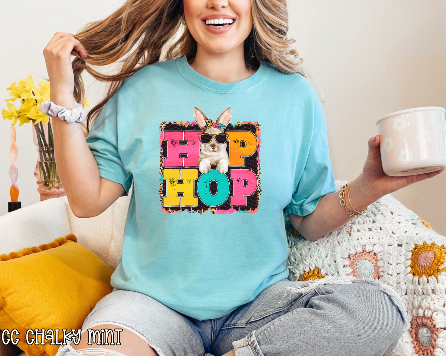 Hip Hop Bunny Neon | 2 Colors | DTF TRANSFER