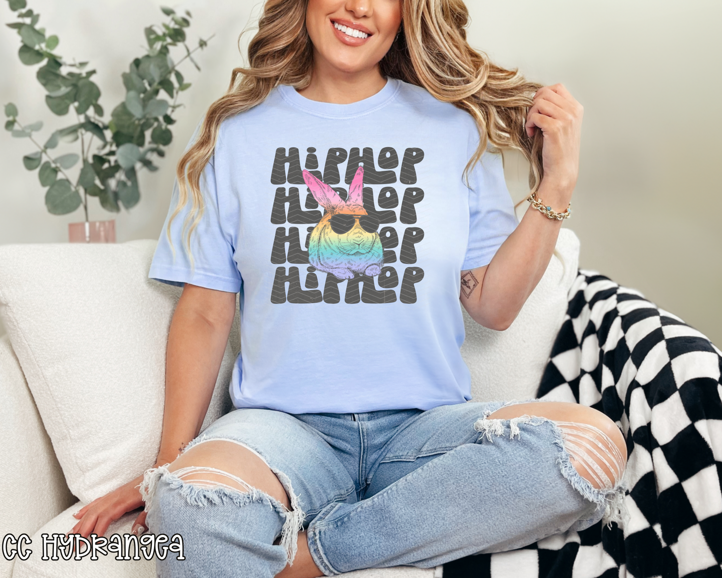 Hip Hop Easter Rainbow DTF TRANSFER