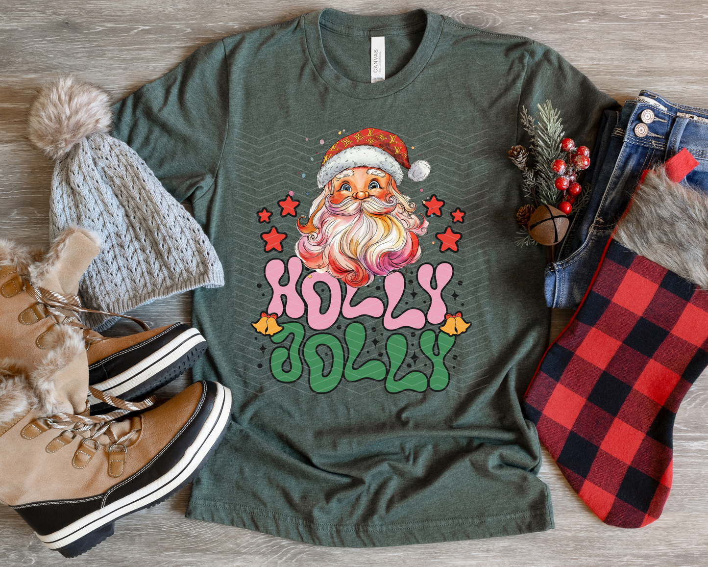 Holly Jolly Preppy Santa