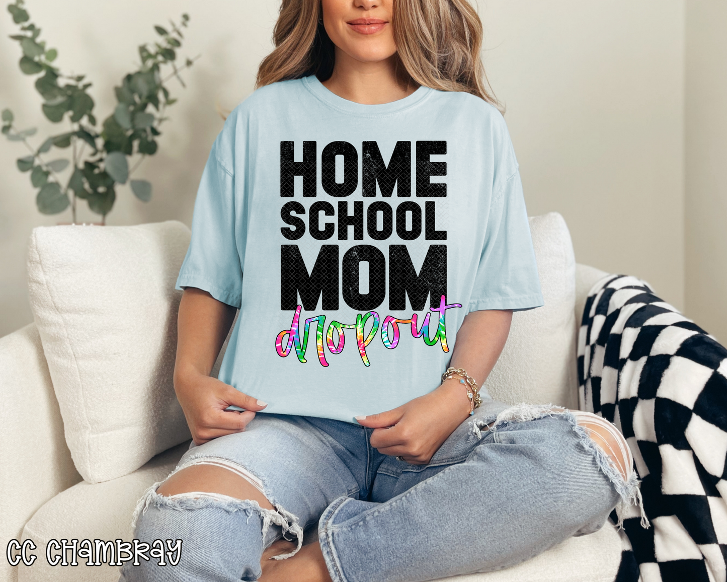 Home School Mom Dropout Tie-Dye