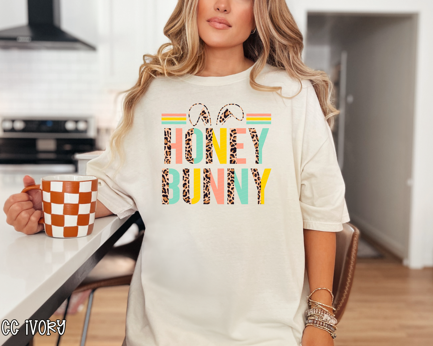 Honey Bunny Ears Half Leopard | 3 Colors | DTF TRANSFER