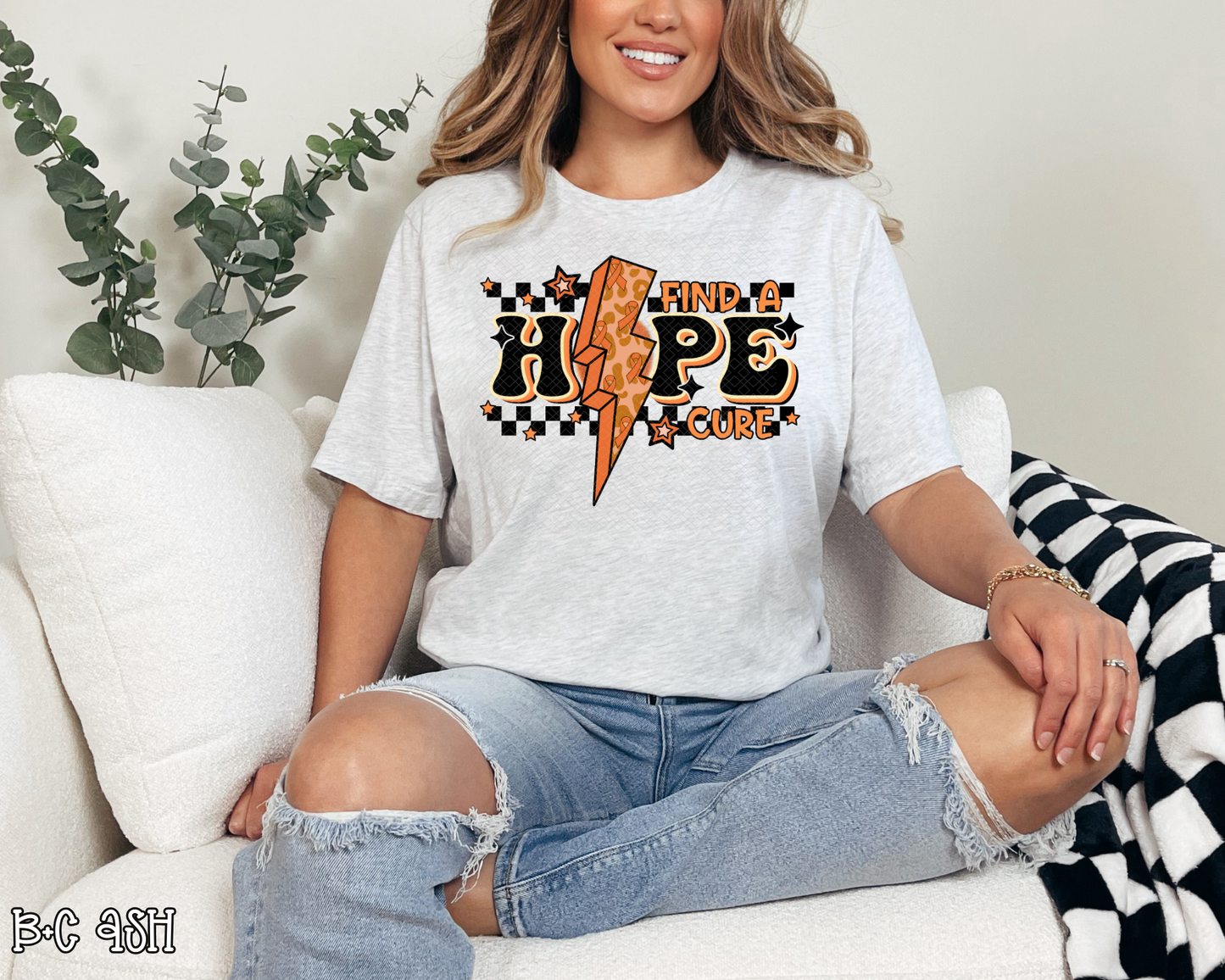 Hope Find A Cure Orange DTF TRANSFER