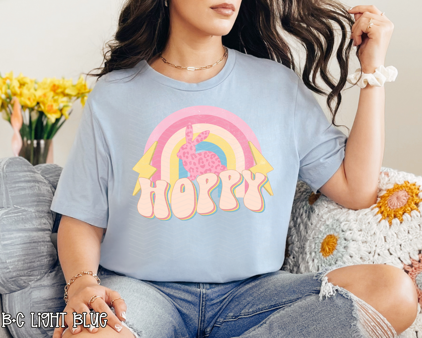 Hoppy Pastel Rainbow DTF TRANSFER