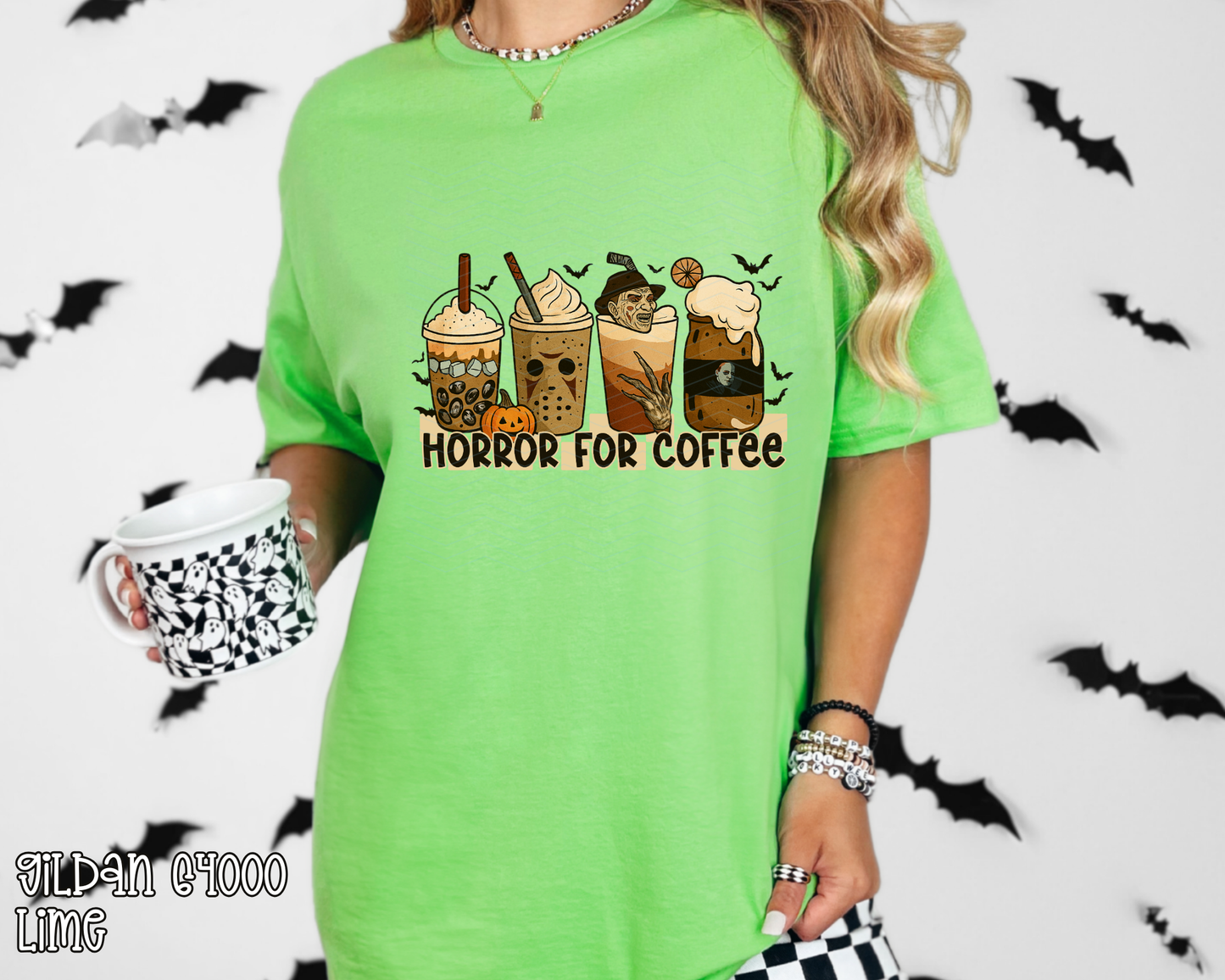 Horror For Coffee DTF TRANSFER