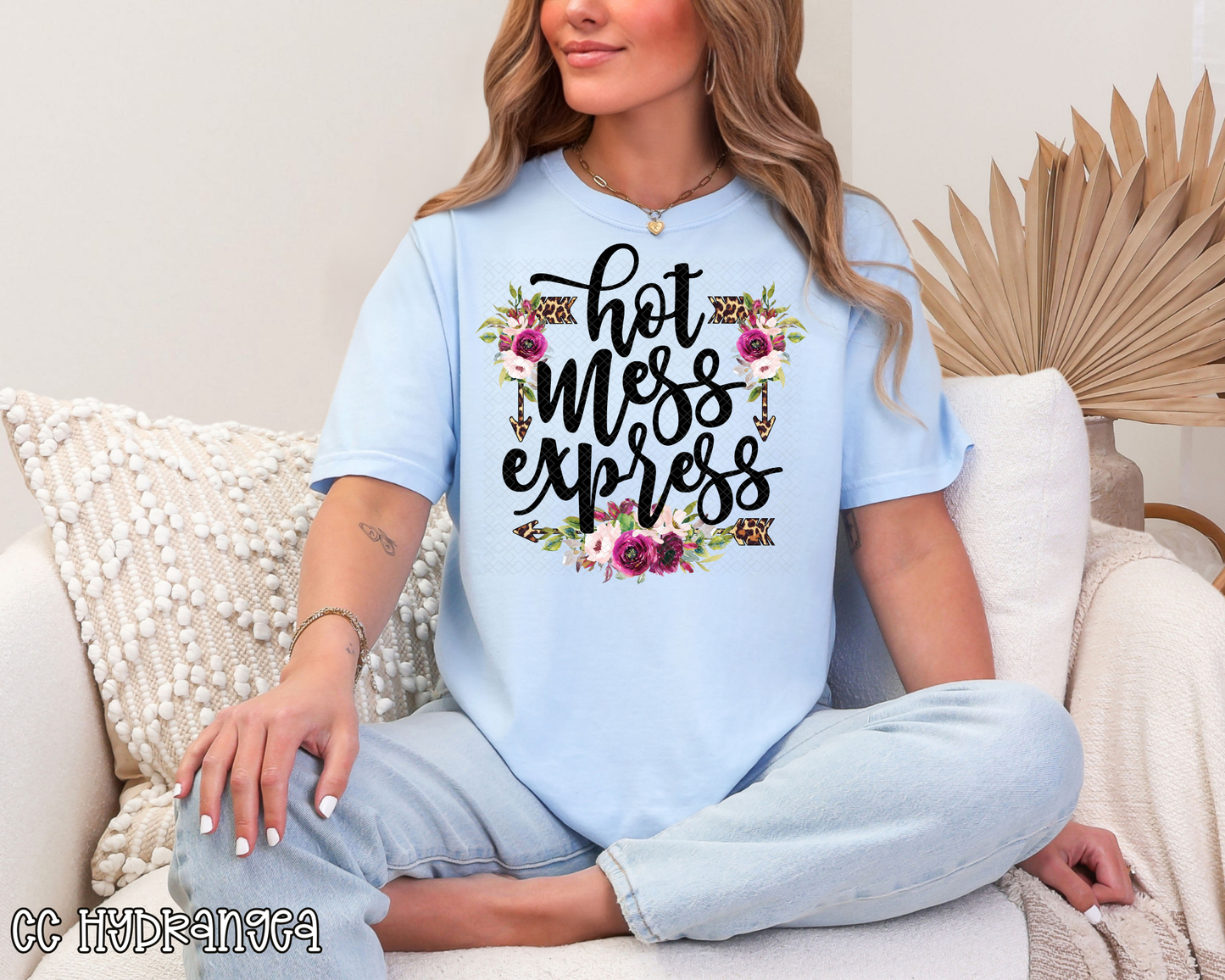 Hot Mess Express Floral DTF TRANSFER