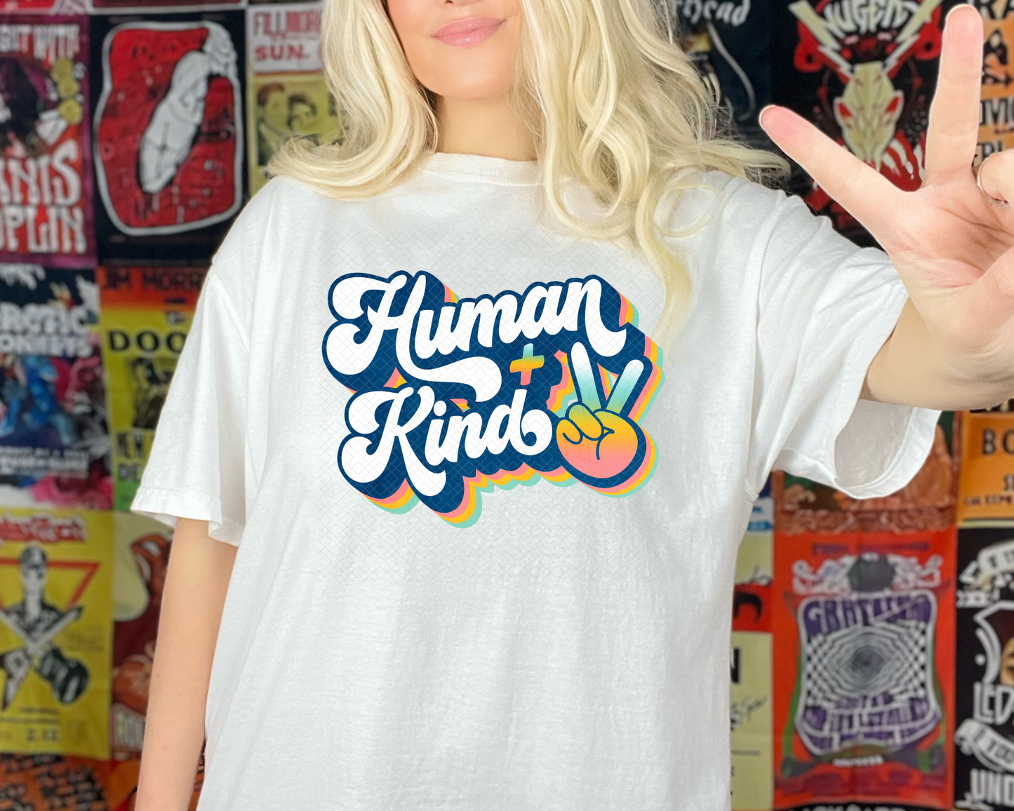 Human + Kind Peace DTF TRANSFER