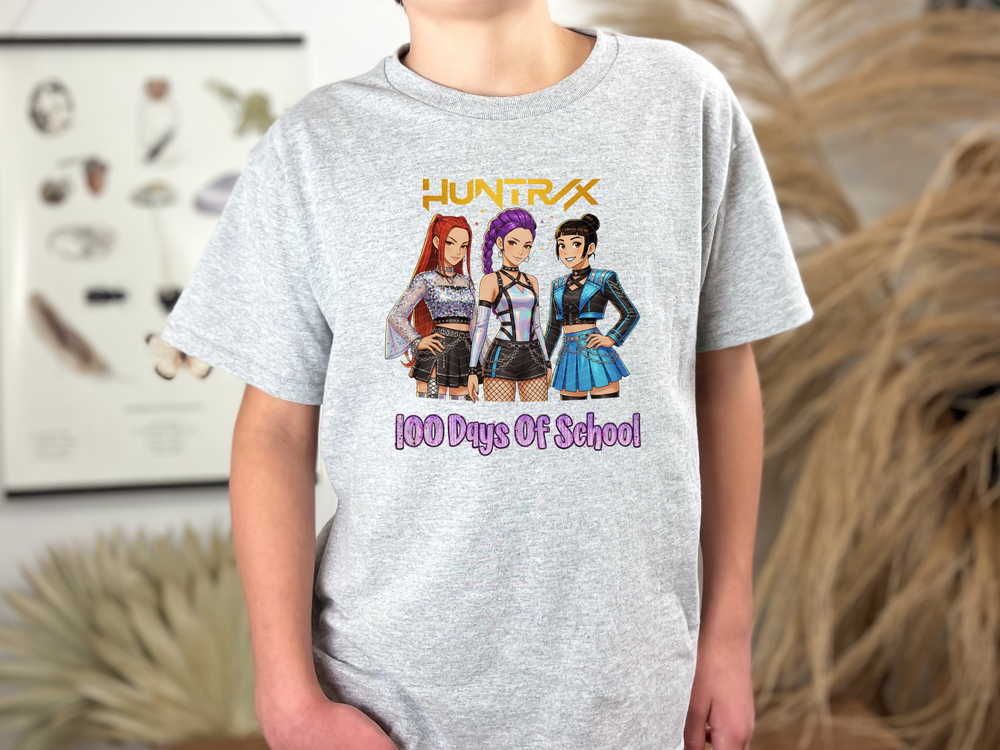 Huntrix 100 Days of School Gold DTF TRANSFER