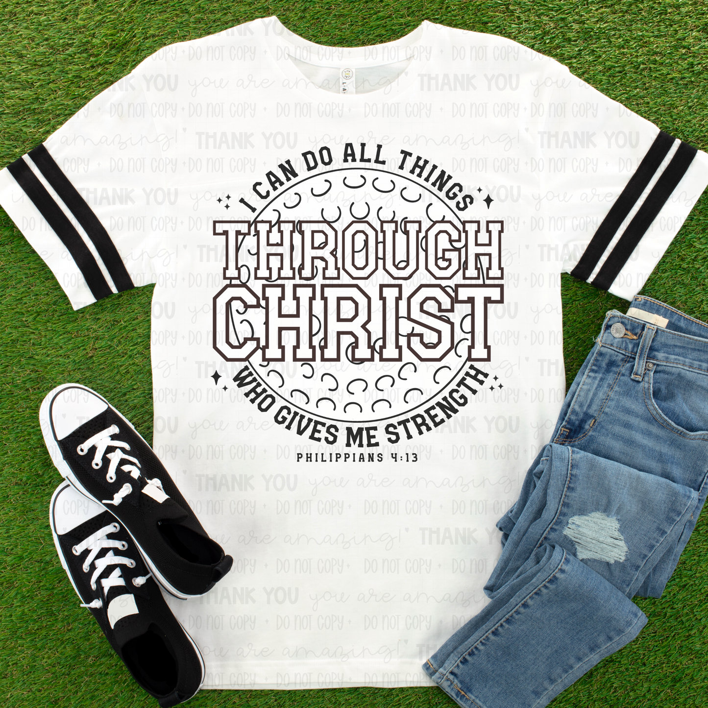 I Can Do All Things Through Christ Golf DTF TRANSFER