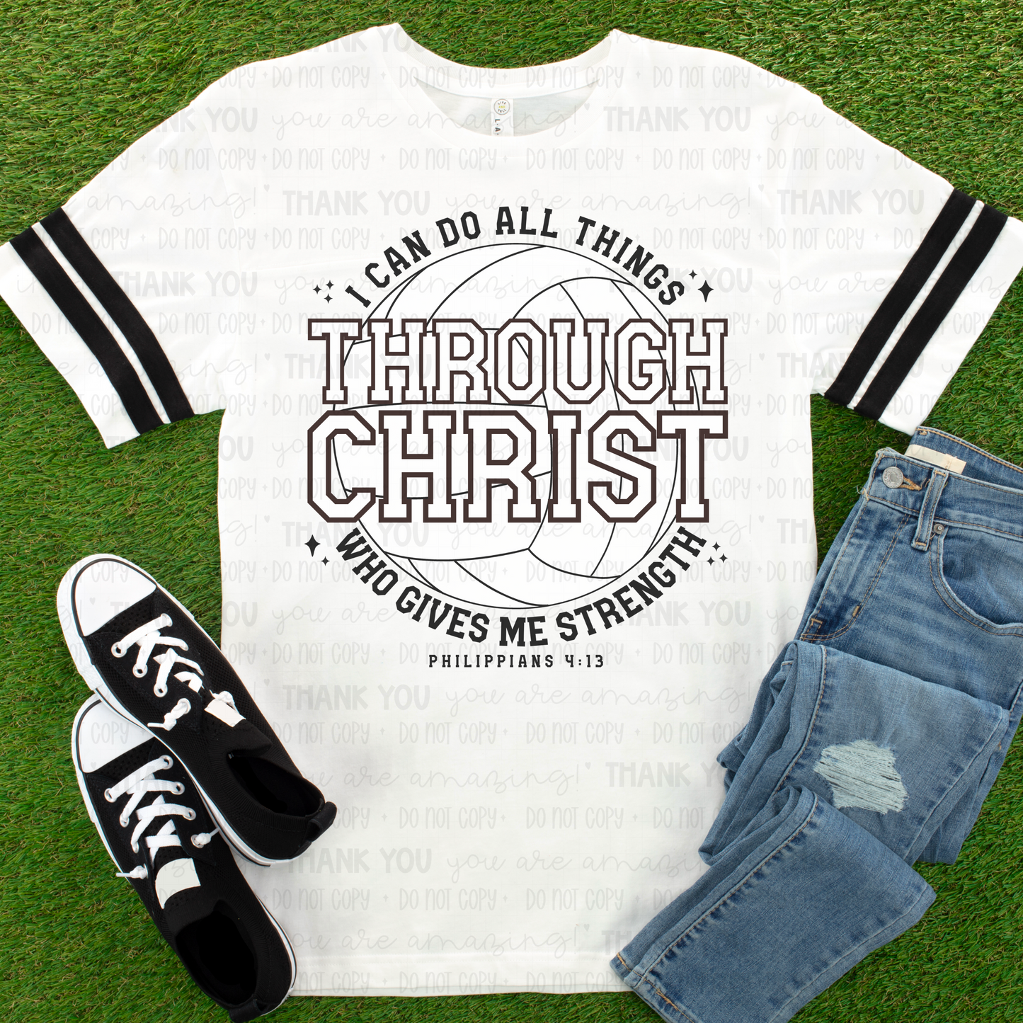 I Can Do All Things Through Christ Volleyball DTF TRANSFER