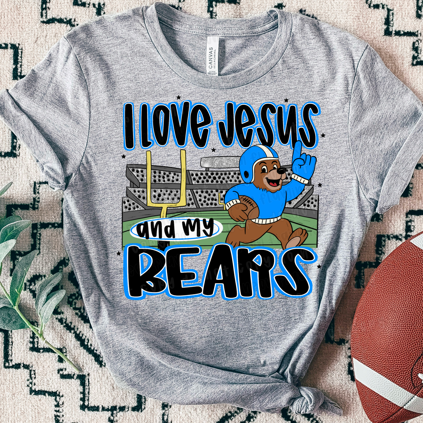 I Love Jesus & My Mascot | Customizable | DTF TRANSFER