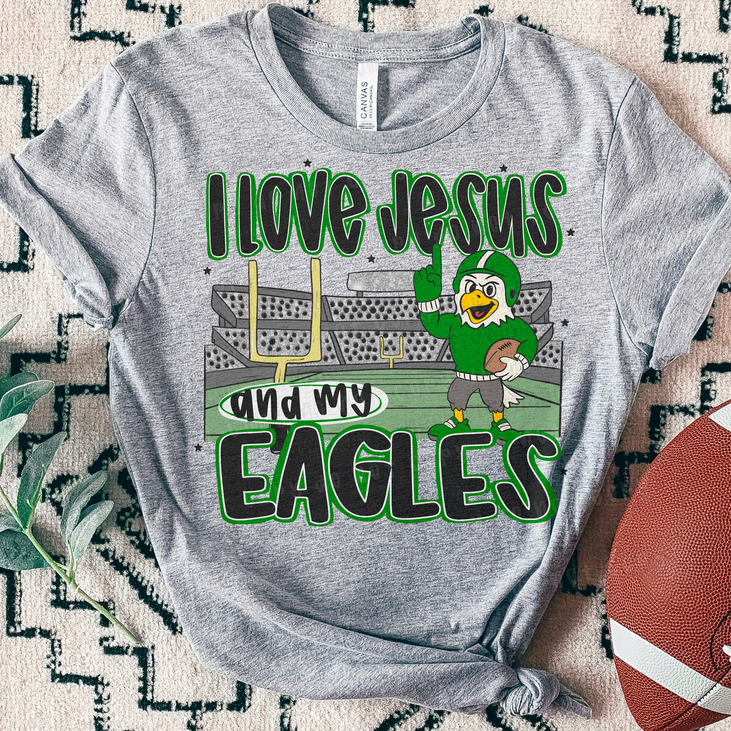 I Love Jesus & My Mascot | Customizable | DTF TRANSFER