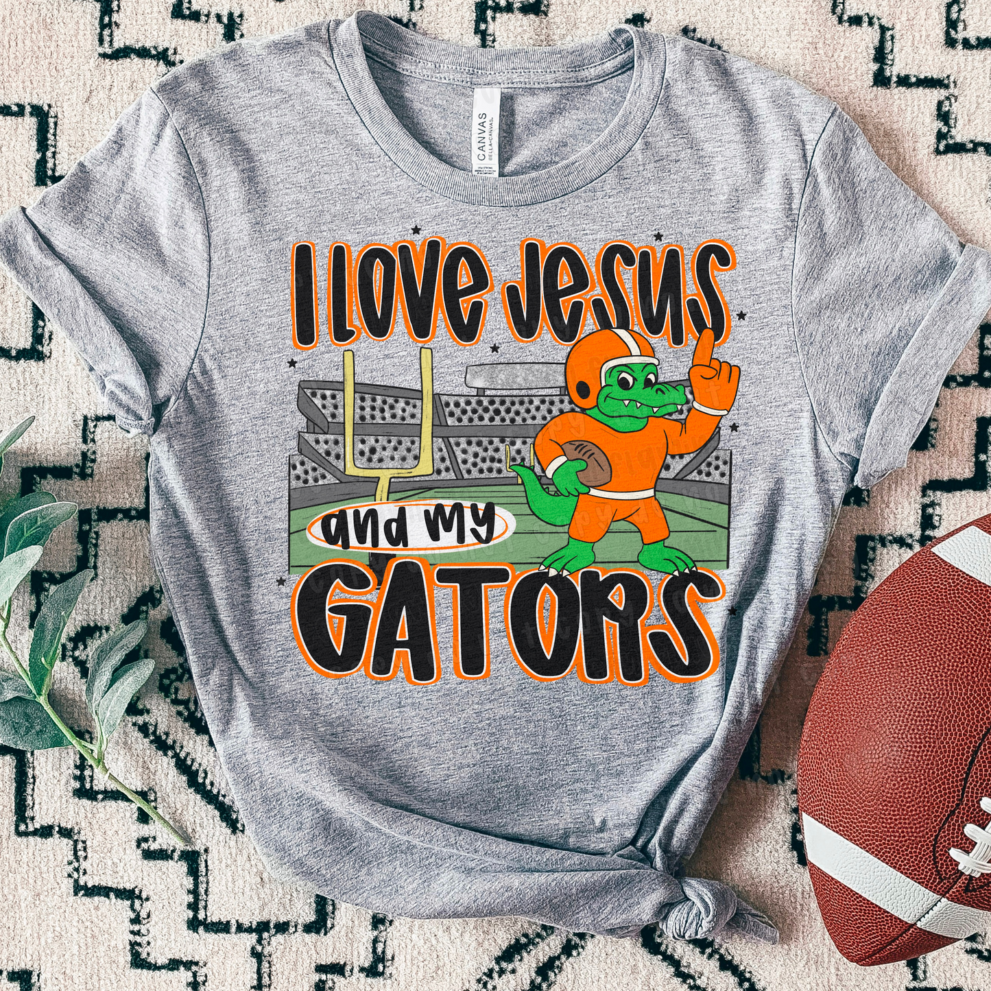 I Love Jesus & My Mascot | Customizable | DTF TRANSFER