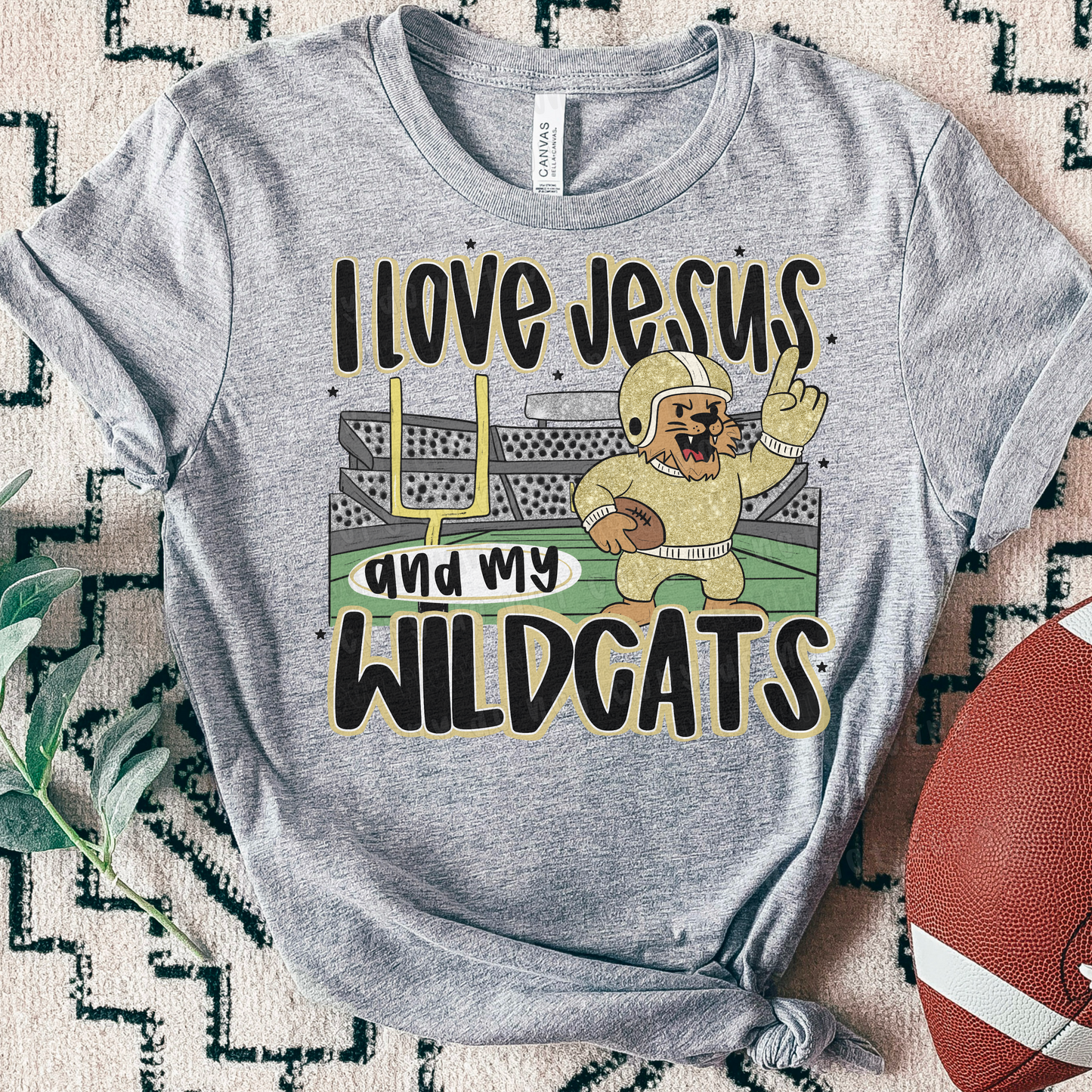 I Love Jesus & My Mascot | Customizable | DTF TRANSFER