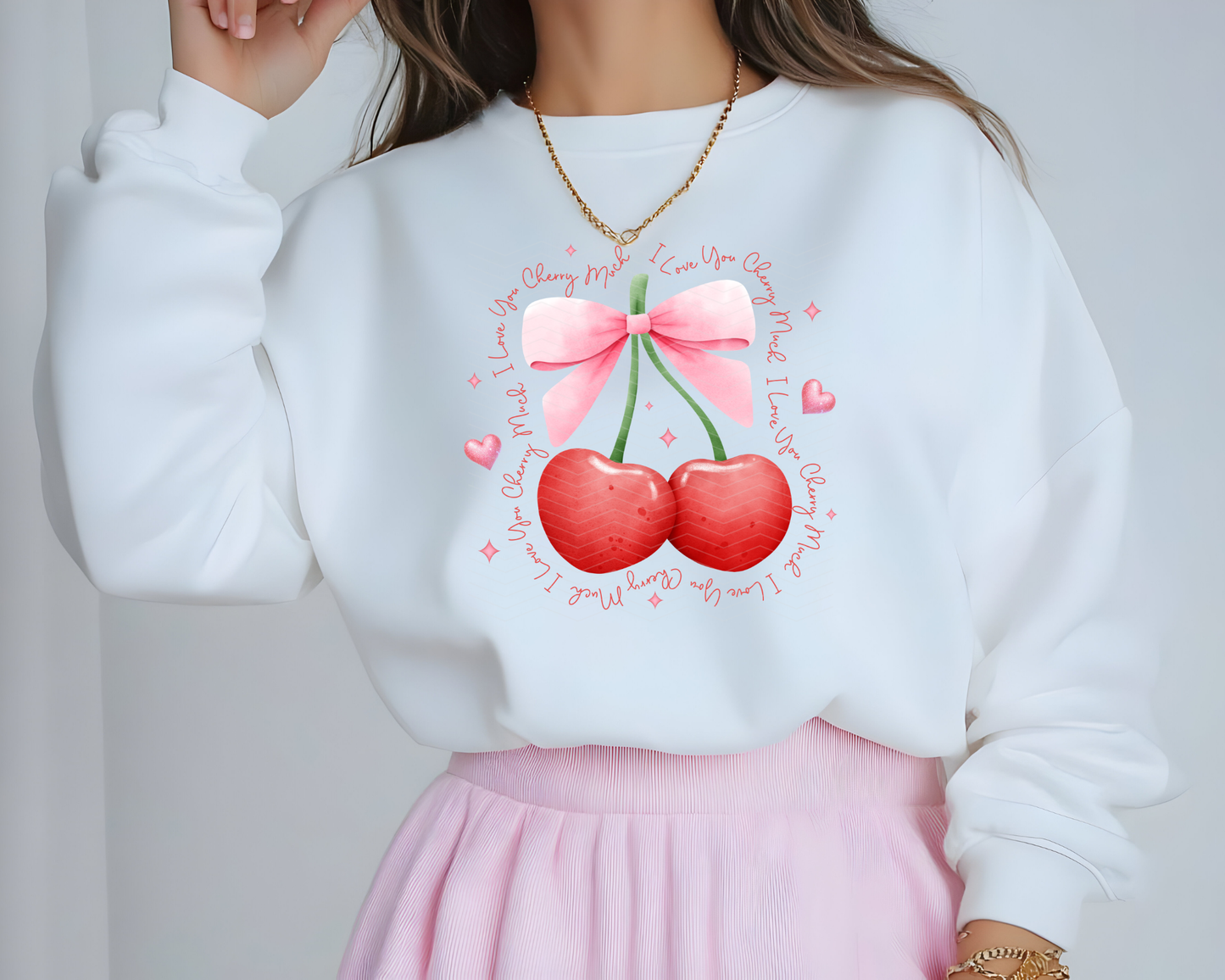 I Love You Cherry Much DTF TRANSFER