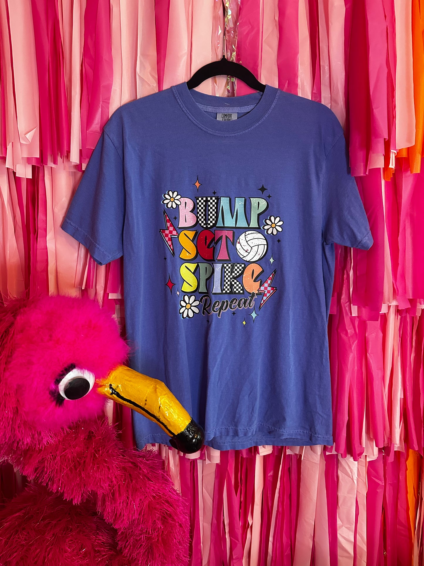 Bump Set Spike Comfort Colors Flo Blue