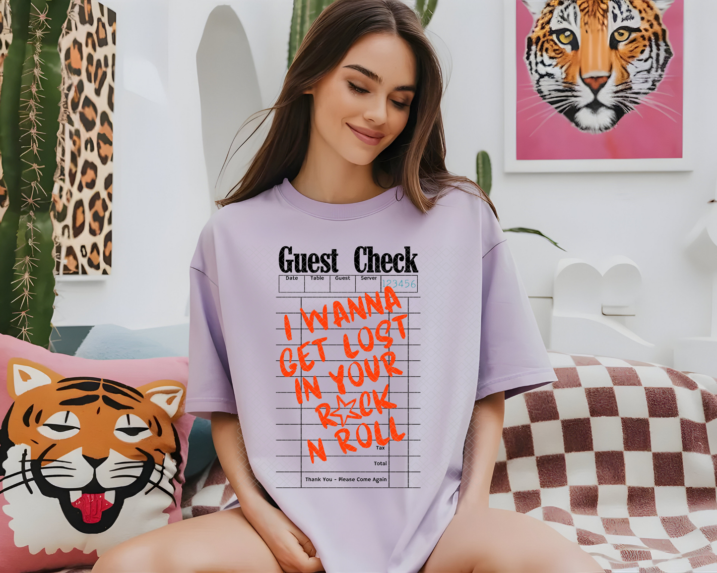 I Wanna Get Lost Guest Check DTF TRANSFER