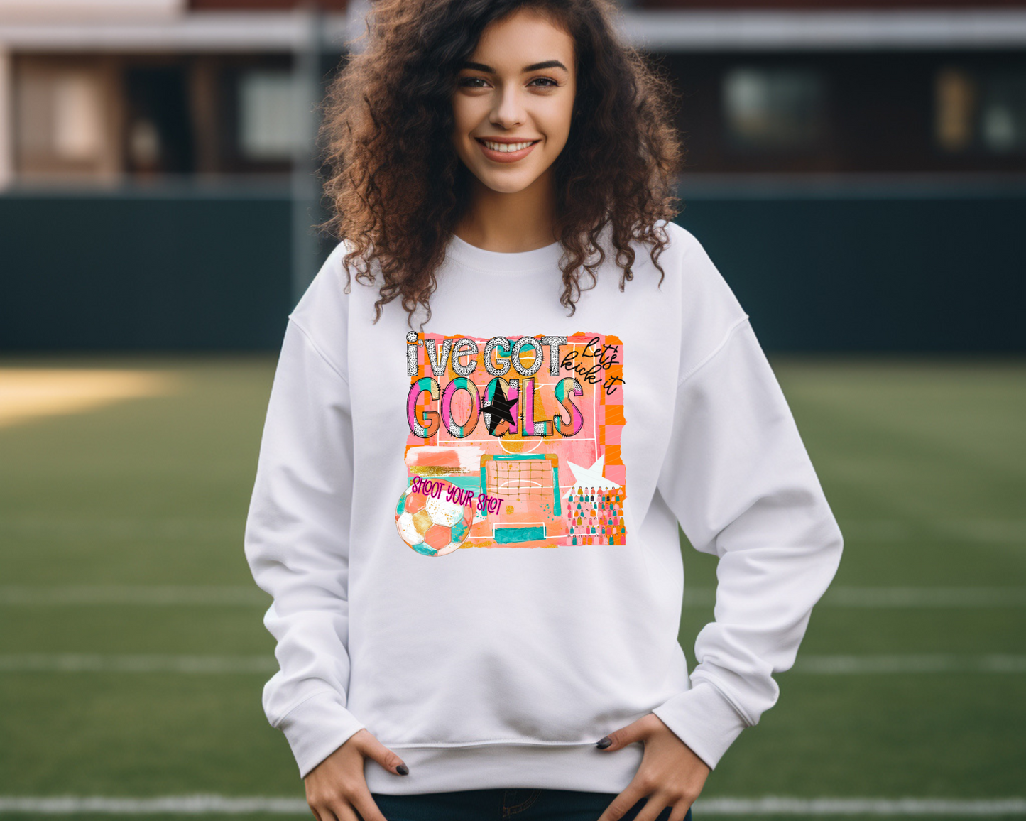 I've Got Goals Brushstroke Pink DTF TRANSFER